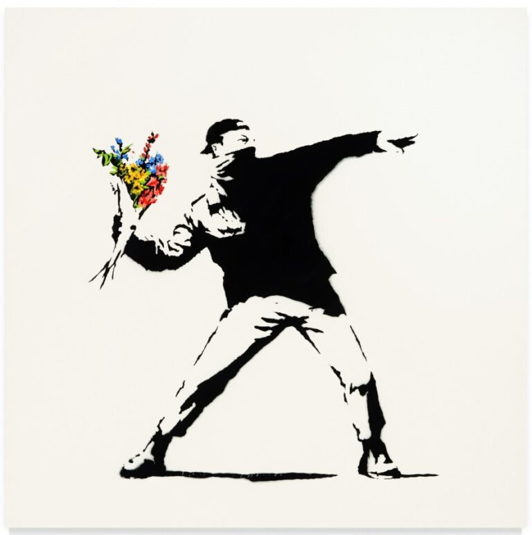 El amor está en el aire , 2005. Bansky